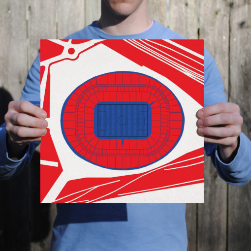 Emirates Stadium Map Art by City Prints - Image 2