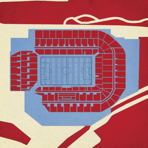 Villa Park Map Art by City Prints