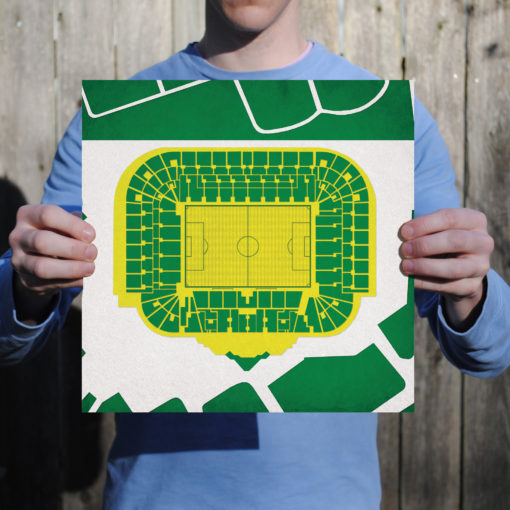 Celtic Park Map Art by City Prints - Image 2