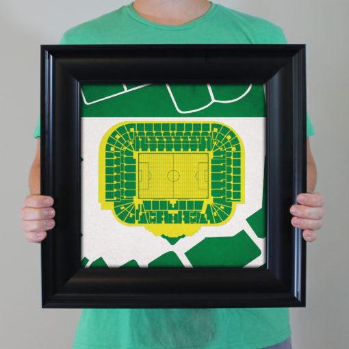 Celtic Park Map Art by City Prints - Image 4