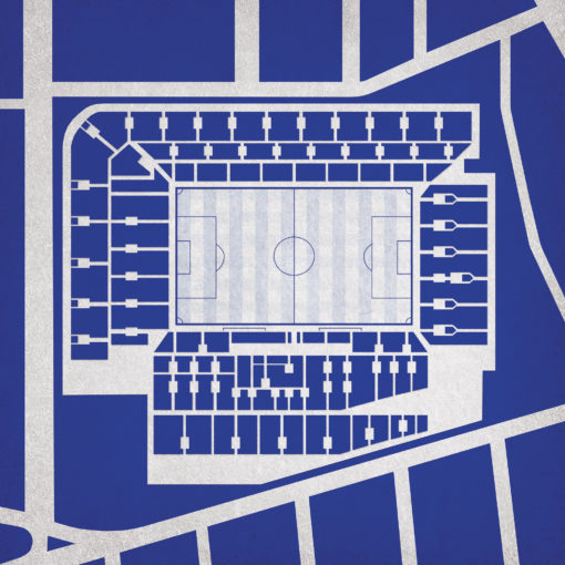 Goodison Park Map Art by City Prints