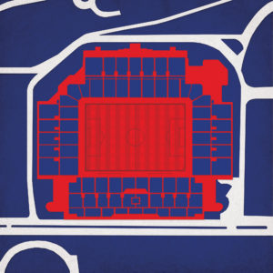Ibrox Stadium Map Art by City Prints