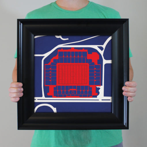 Ibrox Stadium Map Art by City Prints - Image 4