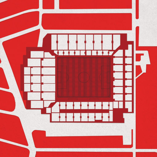 Anfield Map Art by City Prints