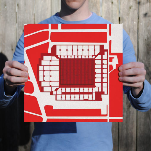 Anfield Map Art by City Prints - Image 2