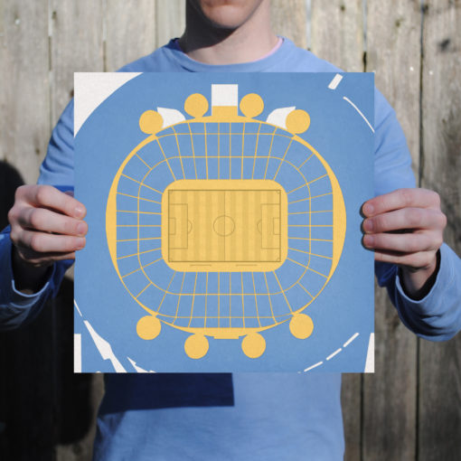 City of Manchester Stadium Map Art by City Prints - Image 2