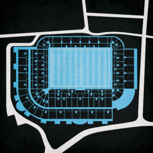 St. James' Park Map Art by City Prints