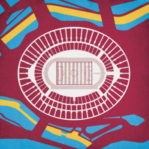 London Stadium Map Art by City Prints