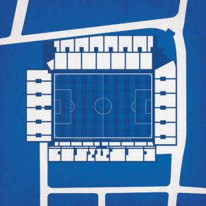 Fratton Park Map Art by City Prints