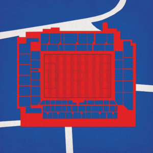 Loftus Road Map Art by City Prints