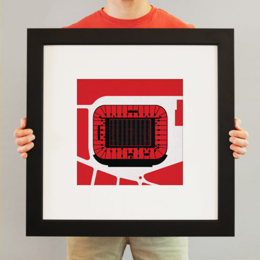 St. Mary's Stadium Map Art by City Prints - Image 3