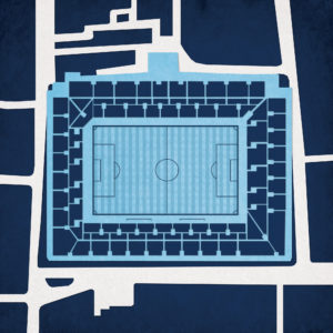 White Hart Lane Map Art by City Prints