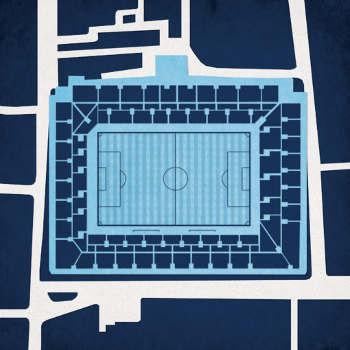 White Hart Lane Map Art by City Prints
