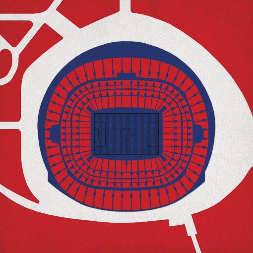 Wembley Stadium Map Art by City Prints