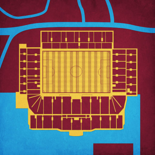 Boleyn Ground Map Art by City Prints