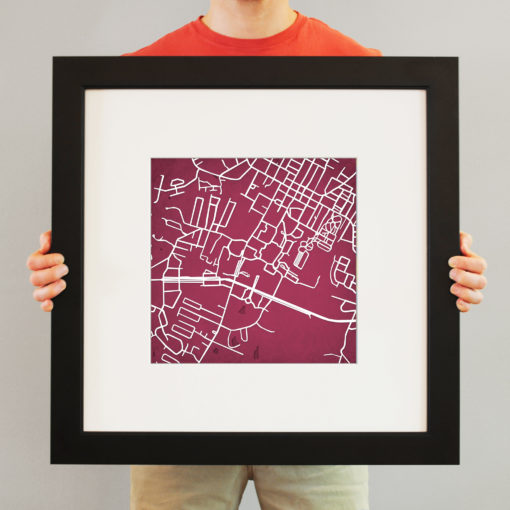 Eastern Kentucky University Campus Map Art by City Prints - Image 4