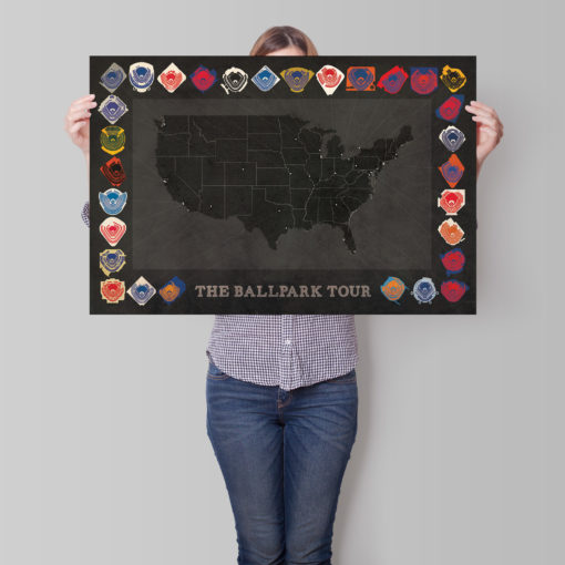 Baseball Park Tour Print by City Prints - Image 2