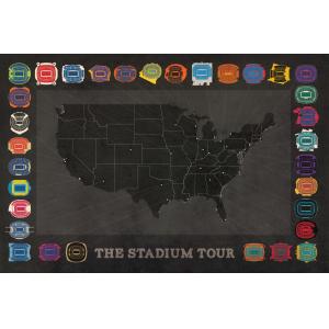 Football Stadium Tour Print by City Prints