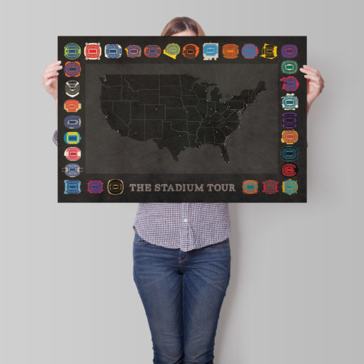 Football Stadium Tour Print by City Prints - Image 2