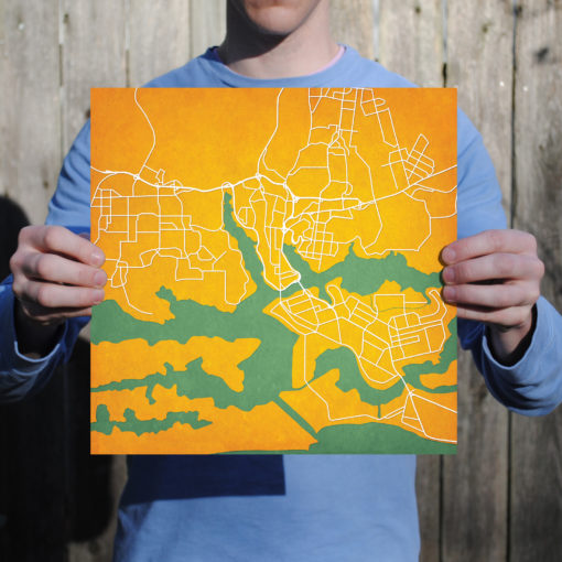 Abidjan, Cote d'Ivoire Map Art by City Prints - Image 3