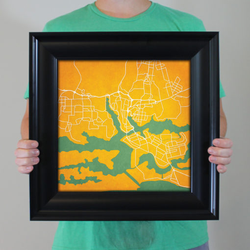 Abidjan, Cote d'Ivoire Map Art by City Prints - Image 5
