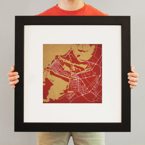 Abu Dhabi, United Arab Emirates Map Art by City Prints - Image 4