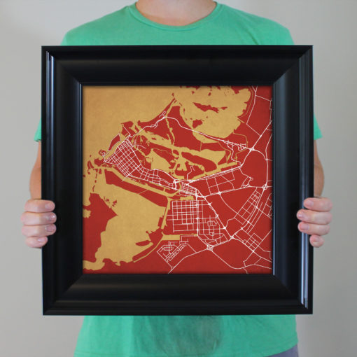 Abu Dhabi, United Arab Emirates Map Art by City Prints - Image 5