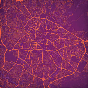 Addis Ababa, Ethiopia Map Art by City Prints