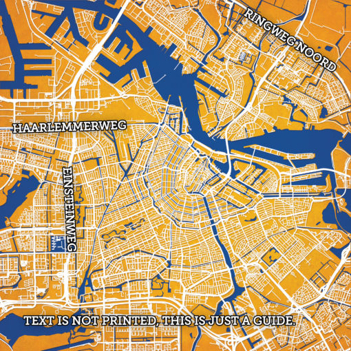 Amsterdam, Netherlands Map Art by City Prints - Image 2