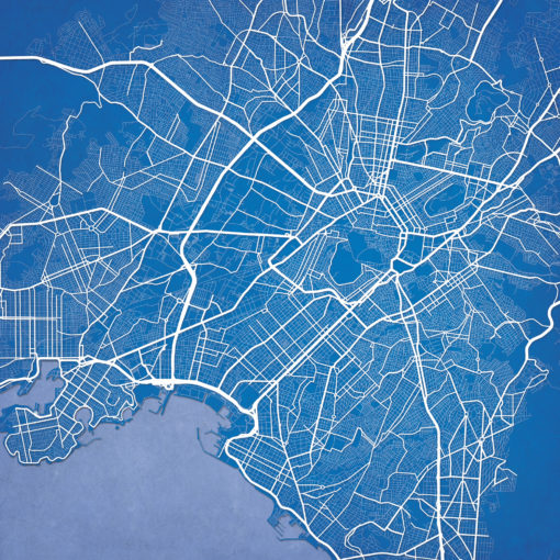 Athens, Greece Map Art by City Prints