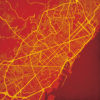 Barcelona, Spain Map Art by City Prints