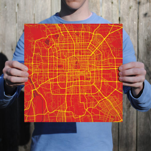 Beijing, China Map Art by City Prints - Image 3