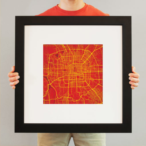 Beijing, China Map Art by City Prints - Image 4