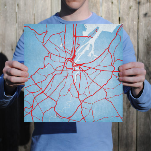 Belfast, Northern Ireland Map Art by City Prints - Image 3