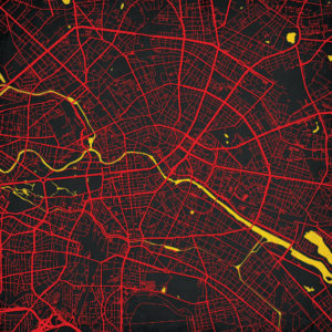 Berlin, Germany Map Art by City Prints