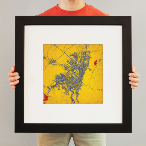 Bogot, Colombia Map Art by City Prints - Image 4