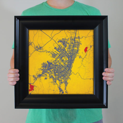 Bogot, Colombia Map Art by City Prints - Image 5