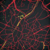 Brussells, Belgium Map Art by City Prints