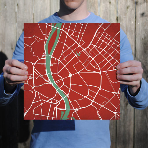 Budapest, Hungary Map Art by City Prints - Image 3