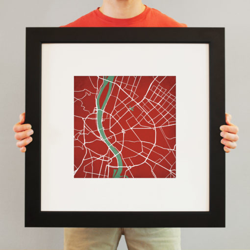 Budapest, Hungary Map Art by City Prints - Image 4