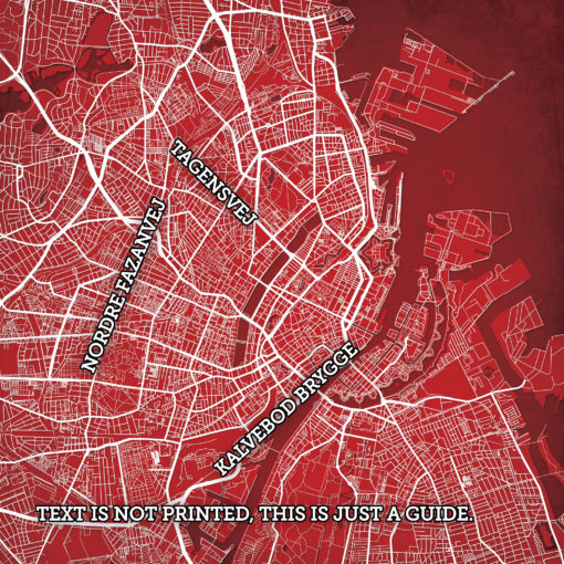 Copenhagen, Denmark Map Art by City Prints - Image 2