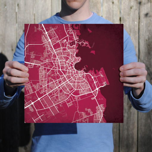 Doha, Qatar Map Art by City Prints - Image 3