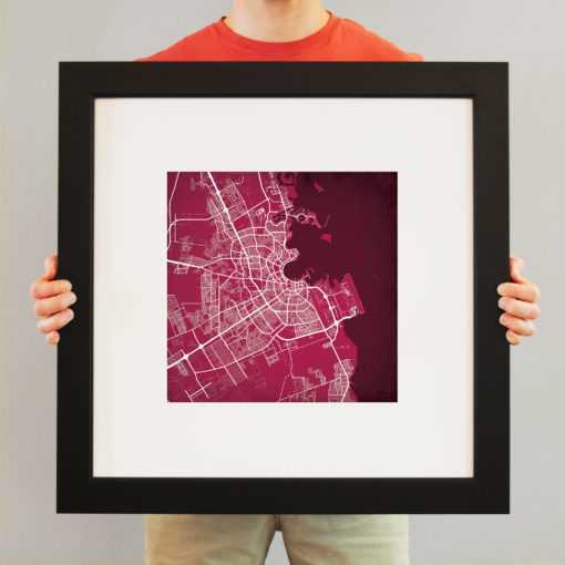 Doha, Qatar Map Art by City Prints - Image 4