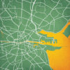 Dublin, Ireland Map Art by City Prints
