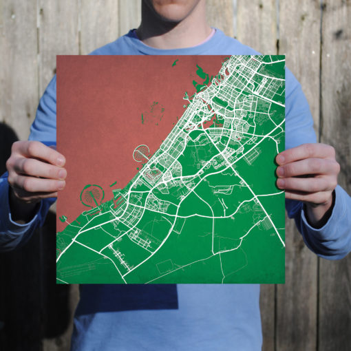 Dubai, United Arab Emirates Map Art by City Prints - Image 3