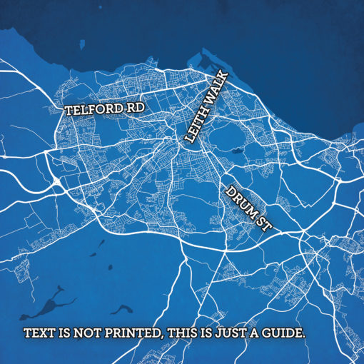 Edinburgh, Scotland Map Art by City Prints - Image 2