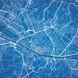 Florence, Italy Map Art by City Prints