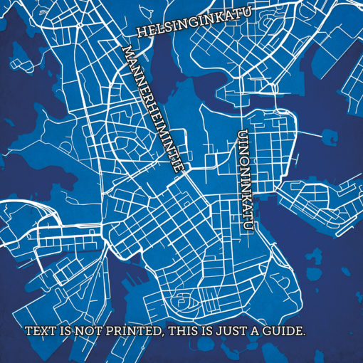 Helsinki, Finland Map Art by City Prints - Image 2