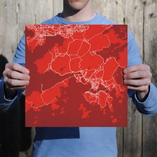 Hong Kong Map Art by City Prints - Image 3