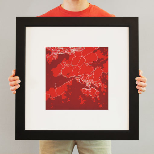 Hong Kong Map Art by City Prints - Image 4